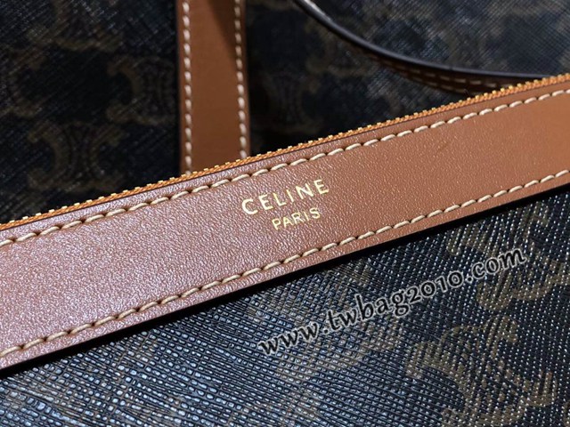 Celine專櫃2023新款老花手提托特包 194542 賽琳TRIOMPHE CANVAS標誌印花手袋 sldj2226